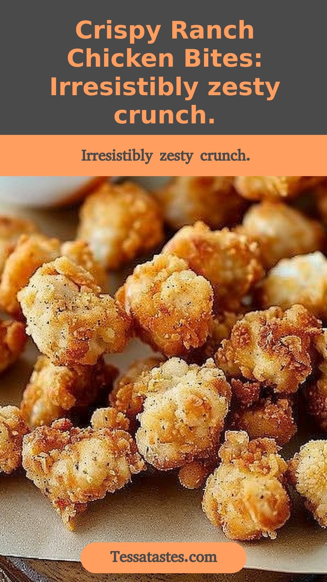 Crispy Ranch Chicken Bites: Irresistibly zesty crunch.
