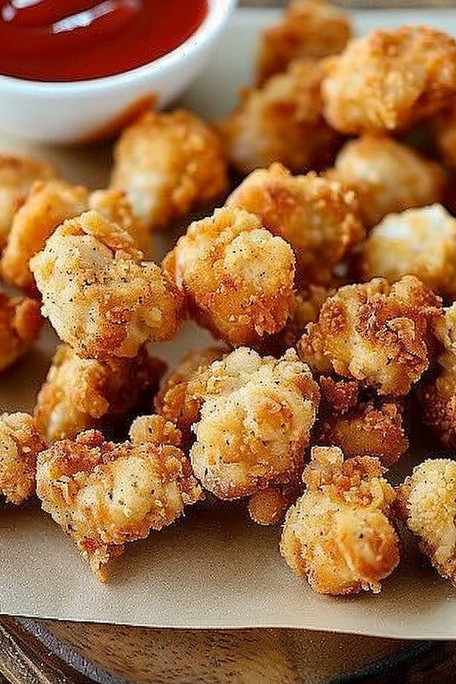 Crispy Ranch Chicken Bites: Irresistibly zesty crunch.