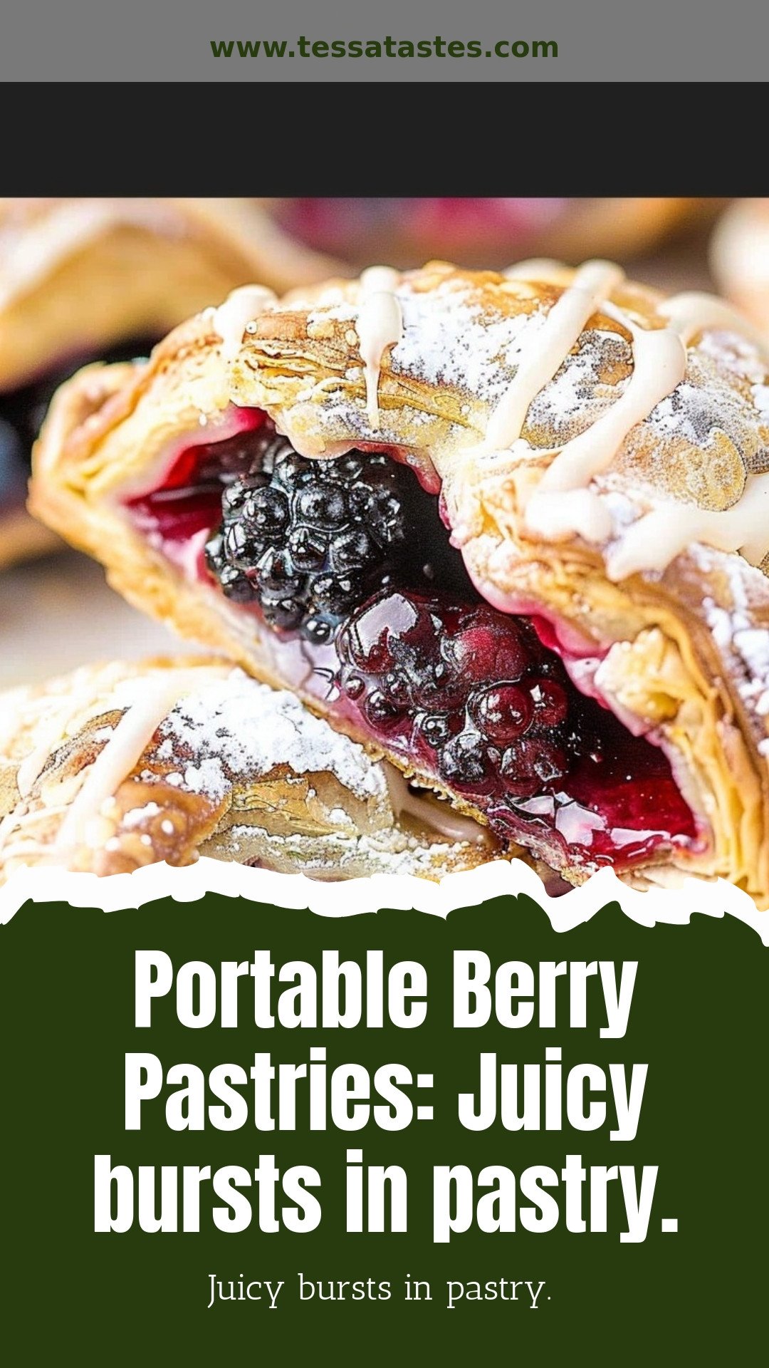 Portable Berry Pastries: Juicy bursts in pastry.