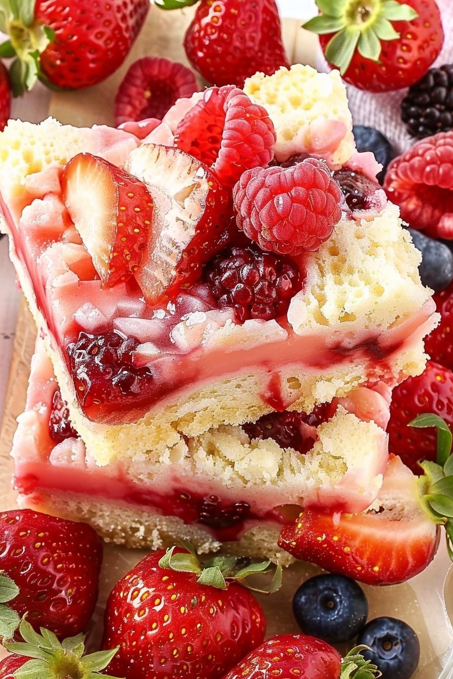 Summer Berry Slab: Juicy, sweet berry bliss.