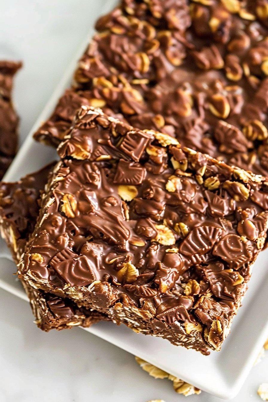 Fridge Set Chocolate Oat Bars: No-Bake Chocolate Bliss