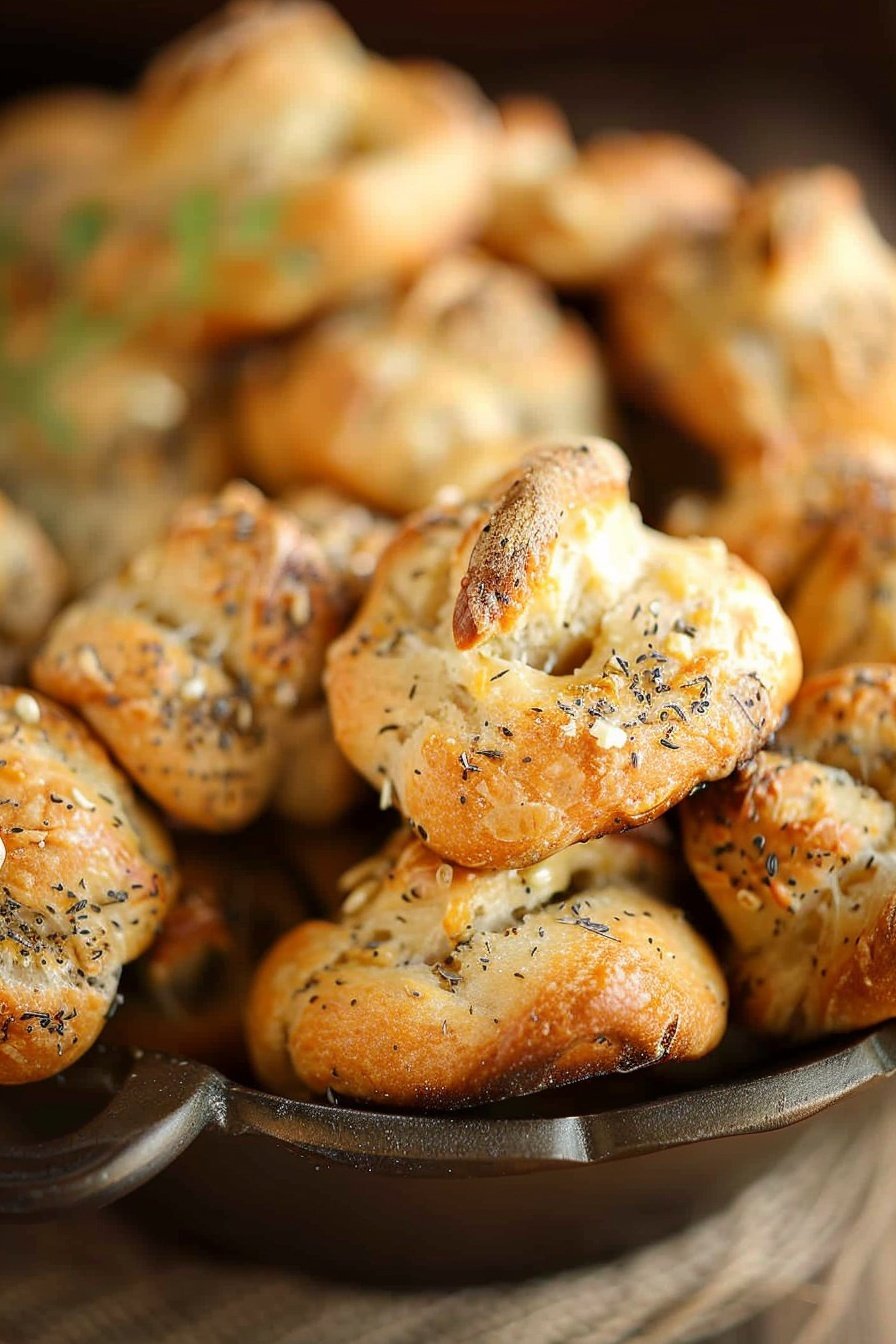 Cheesy Garlic Pull-Aparts: Oozing with garlic butter