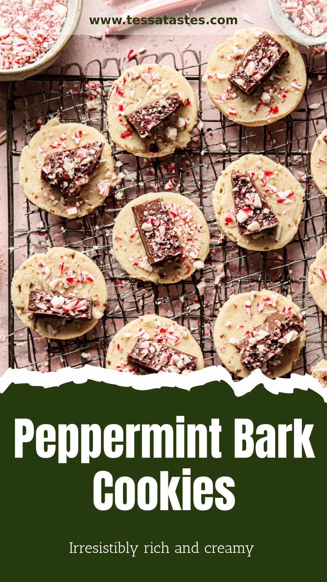 Peppermint Bark Cookies