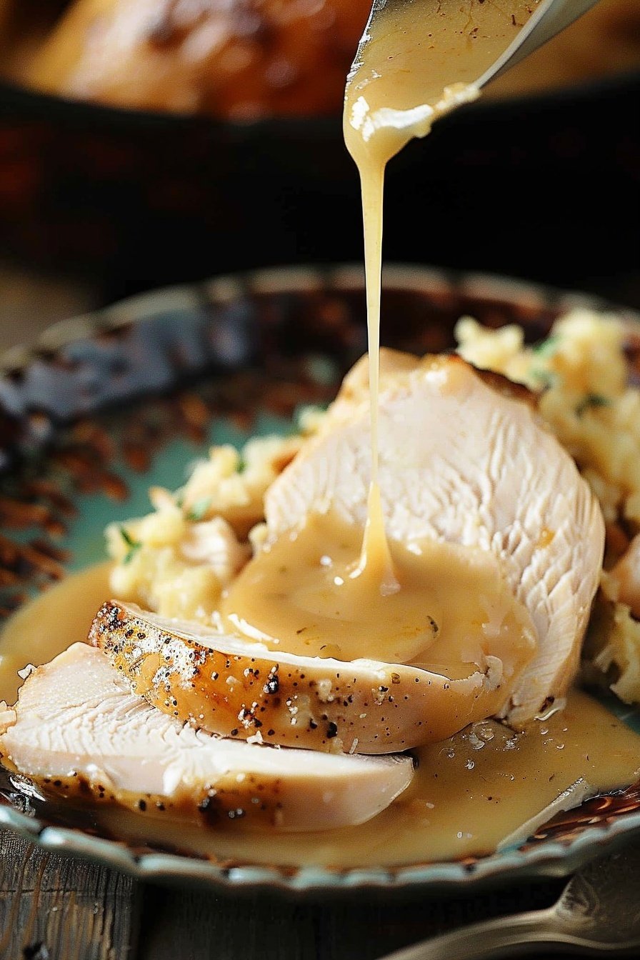 Simple Savory Turkey Gravy: Rich, velvety perfection.