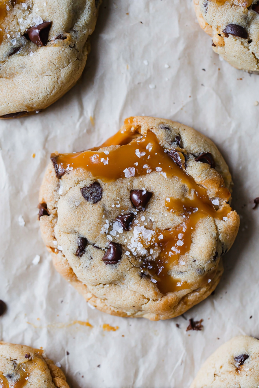 Salted Caramel Chocolate Chip Cookies