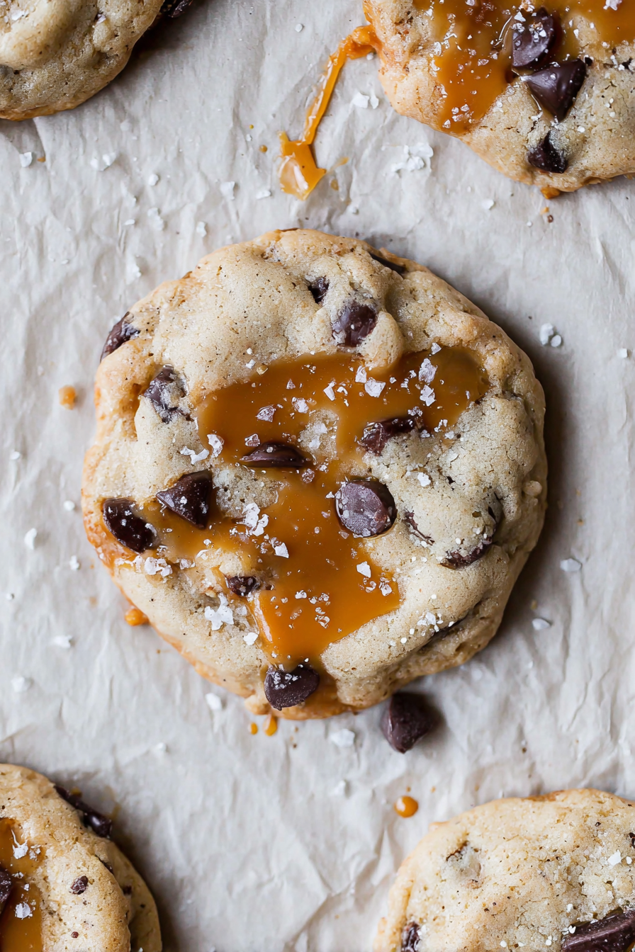 Salted Caramel Chocolate Chip Cookies