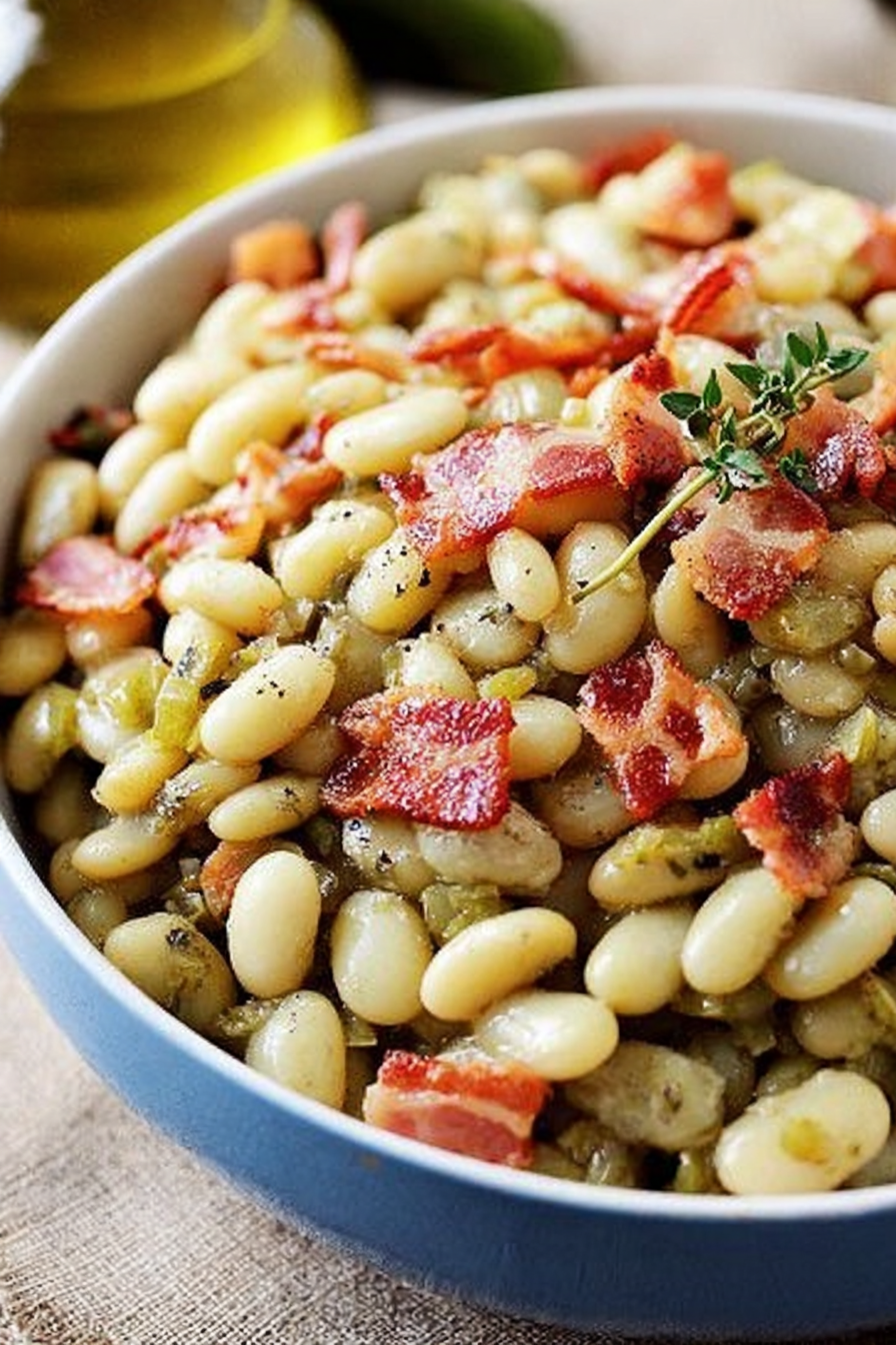 Savory Bacon Butter Beans