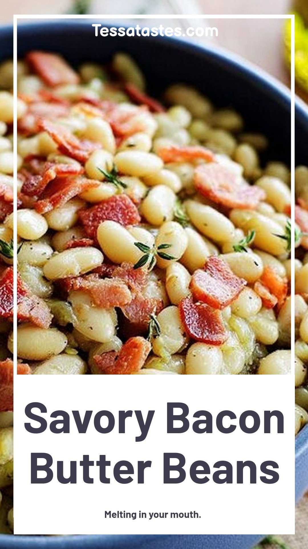 Savory Bacon Butter Beans
