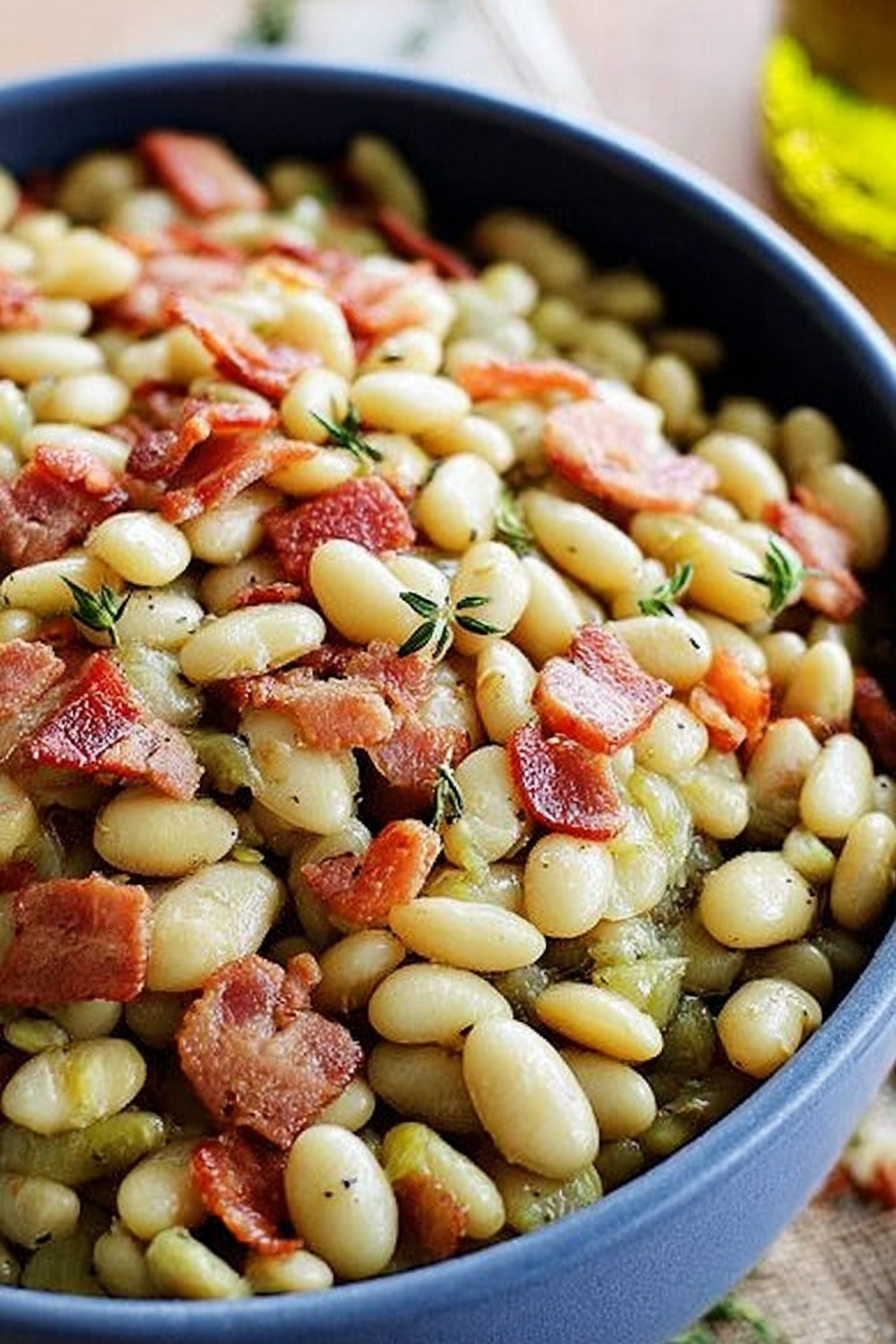 Savory Bacon Butter Beans