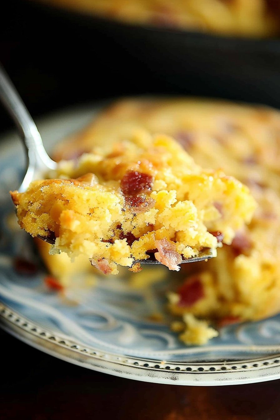 Bacon Cheddar Cornbread Bake: Savory, Cheesy, Golden Bliss