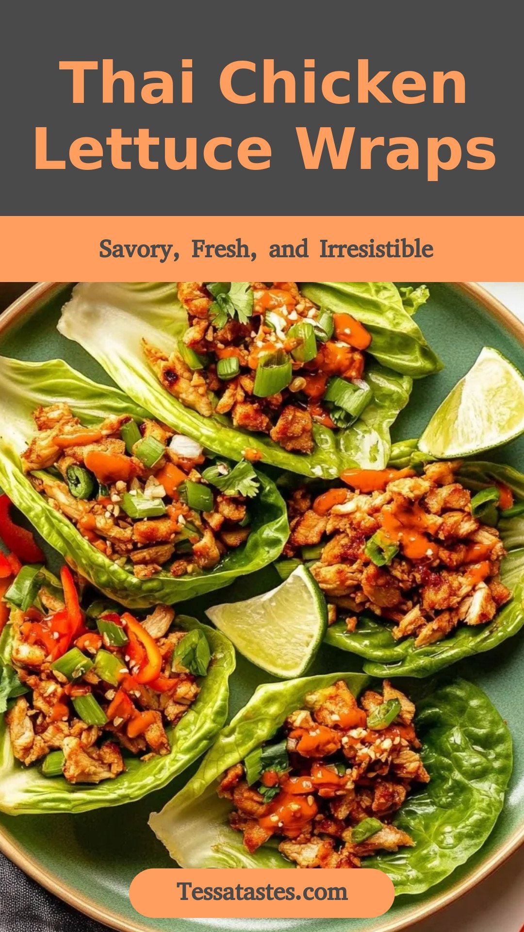 Thai Chicken Lettuce Wraps