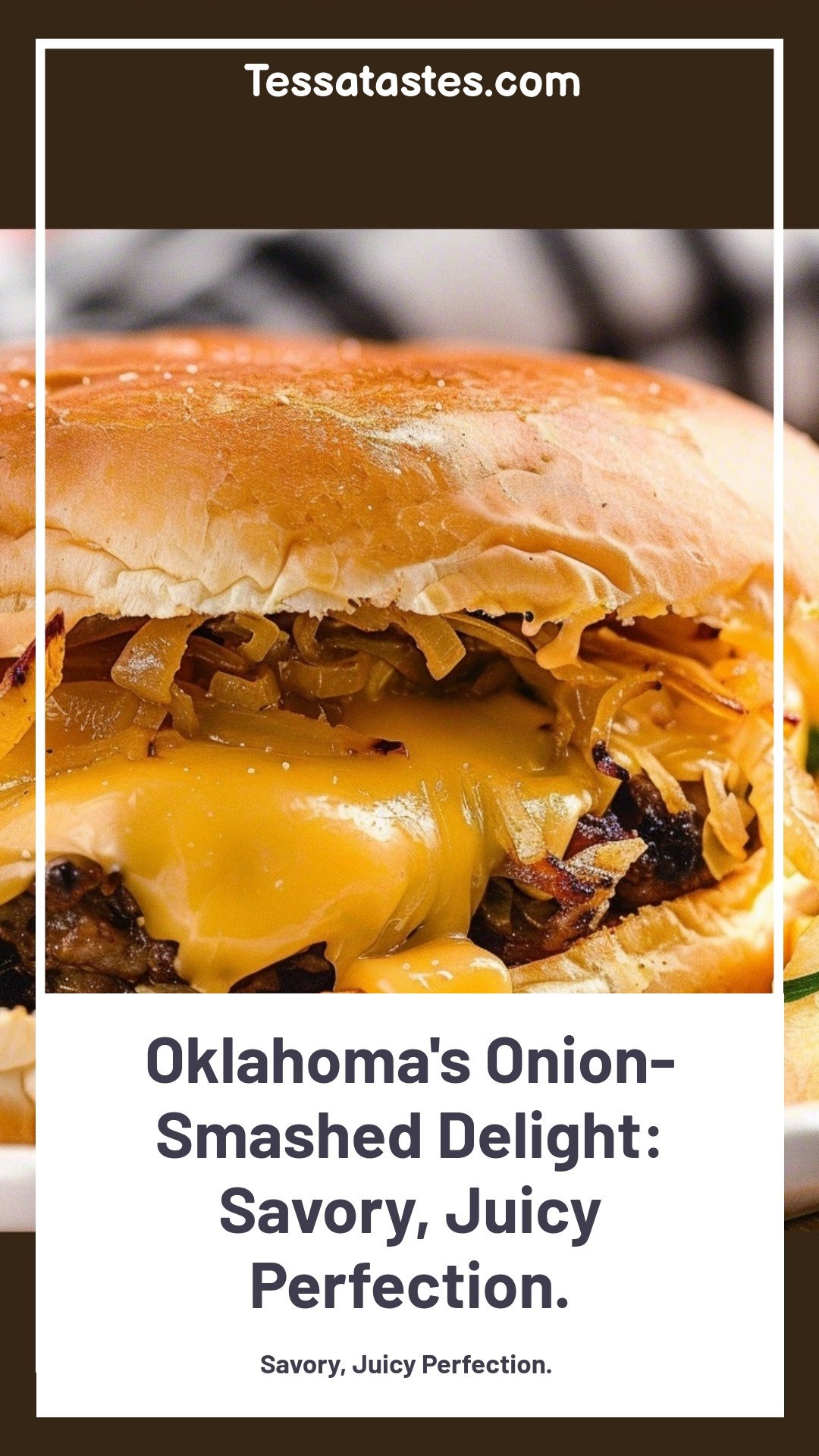 Oklahoma's Onion-Smashed Delight: Savory, Juicy Perfection.