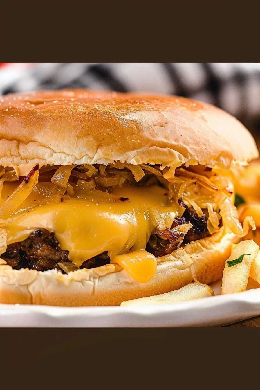 Oklahoma's Onion-Smashed Delight: Savory, Juicy Perfection.