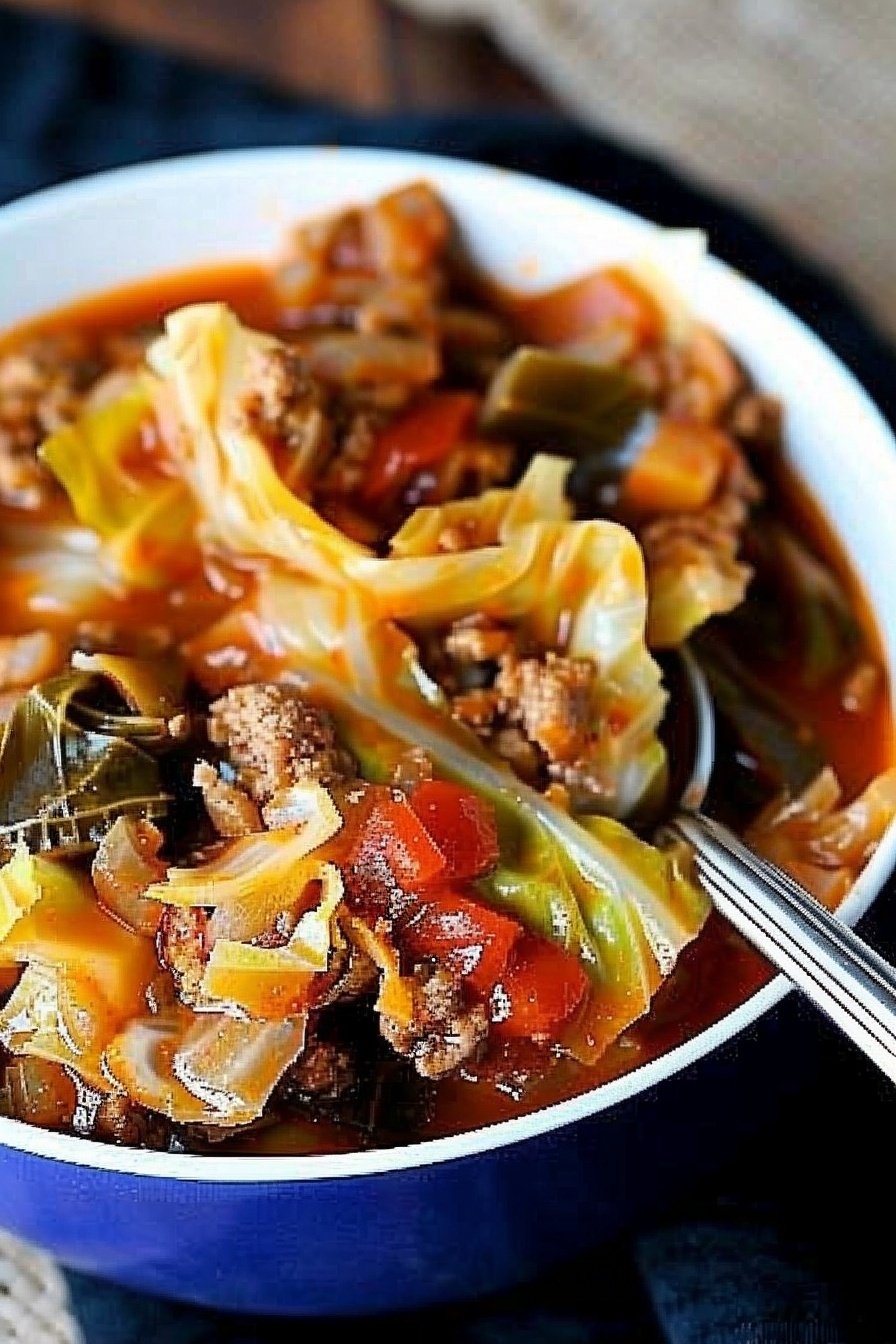 Deconstructed Cabbage Roll Stew: Savory, Sweet, and Satisfying.