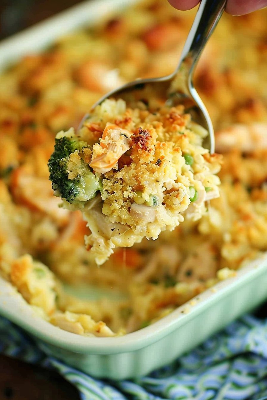 Creamy Chicken Bake: Savory, cheesy, and divine.