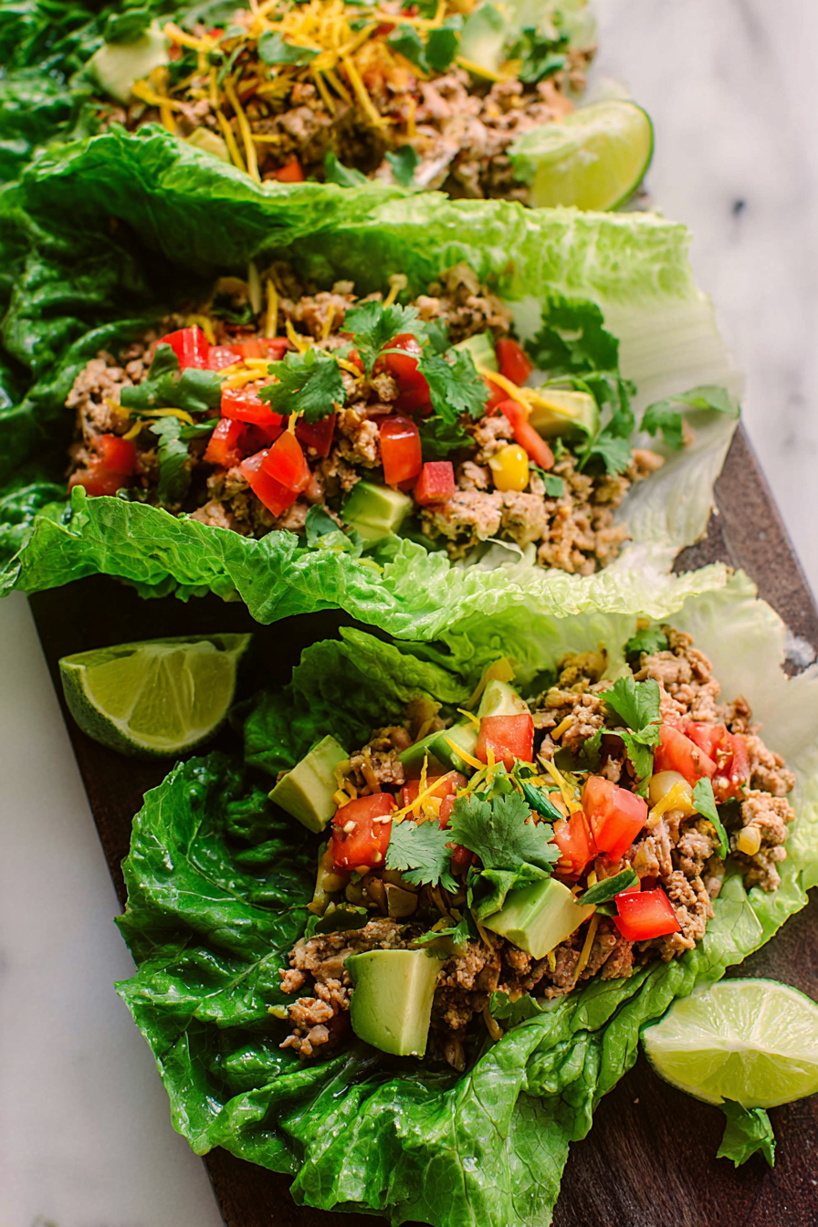 Turkey Taco Lettuce Wraps