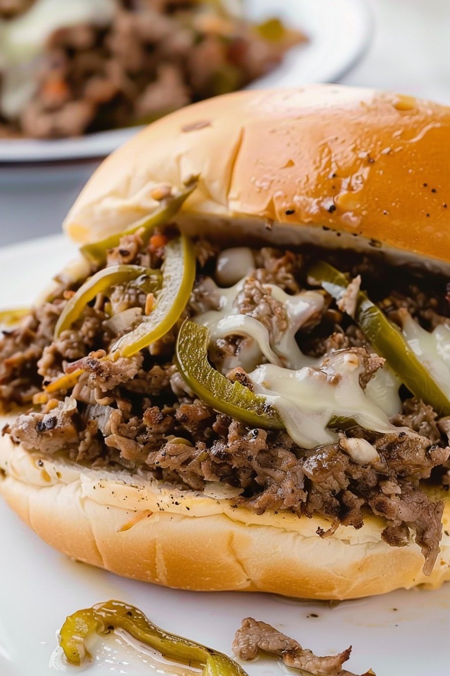 Philly Cheesesteak Joes: Savory cheesy meaty perfection