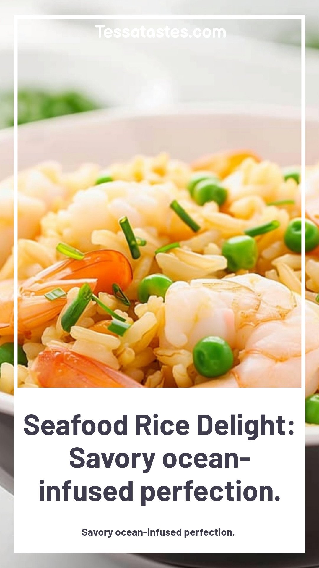 Seafood Rice Delight: Savory ocean-infused perfection.