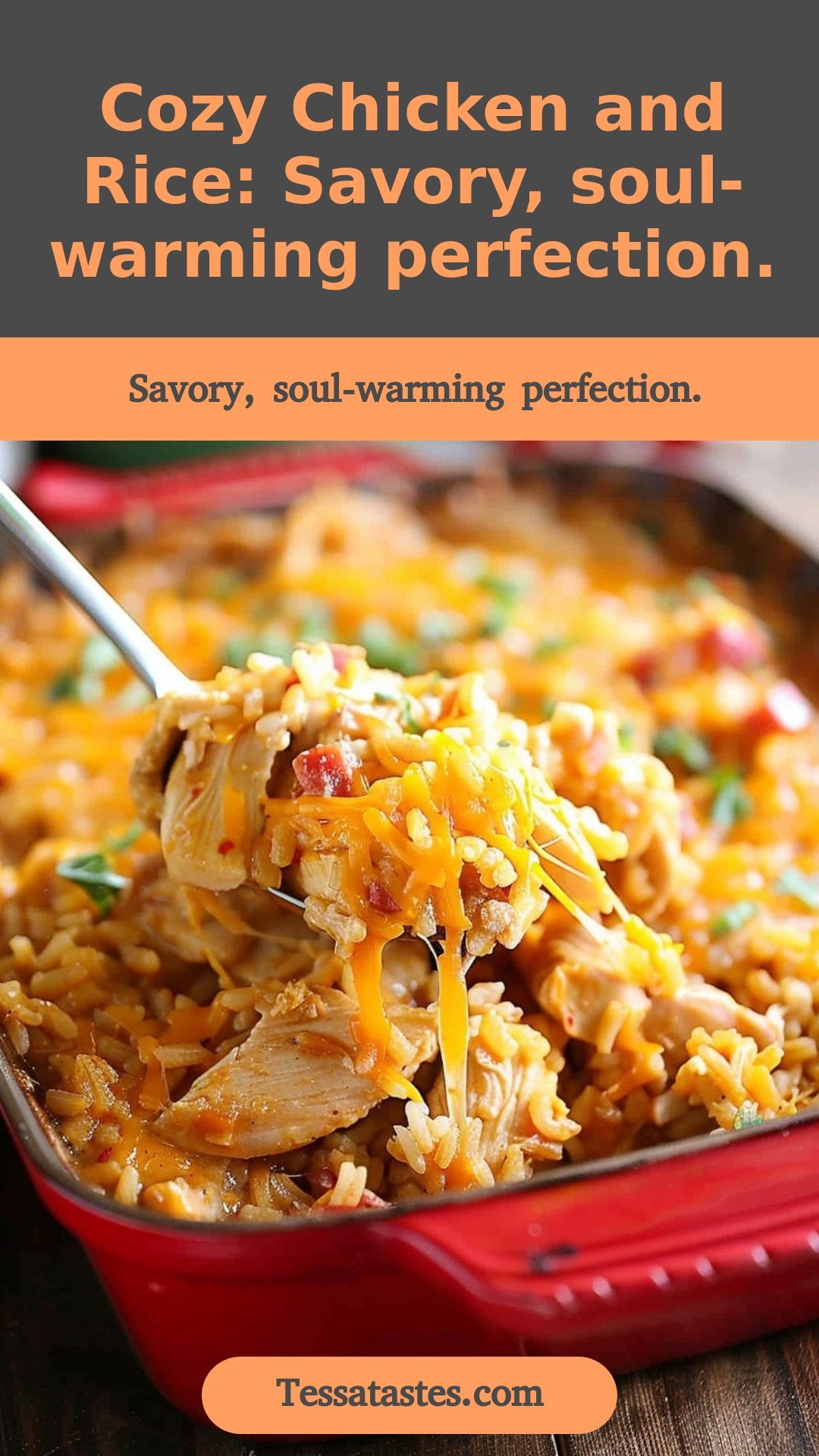 Cozy Chicken and Rice: Savory, soul-warming perfection.