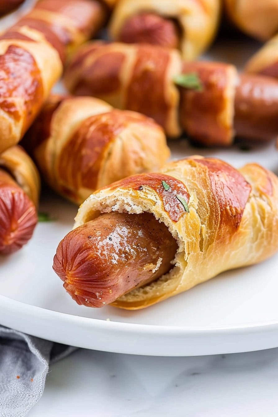 Sausage Swaddles: Savory spirals of bliss.