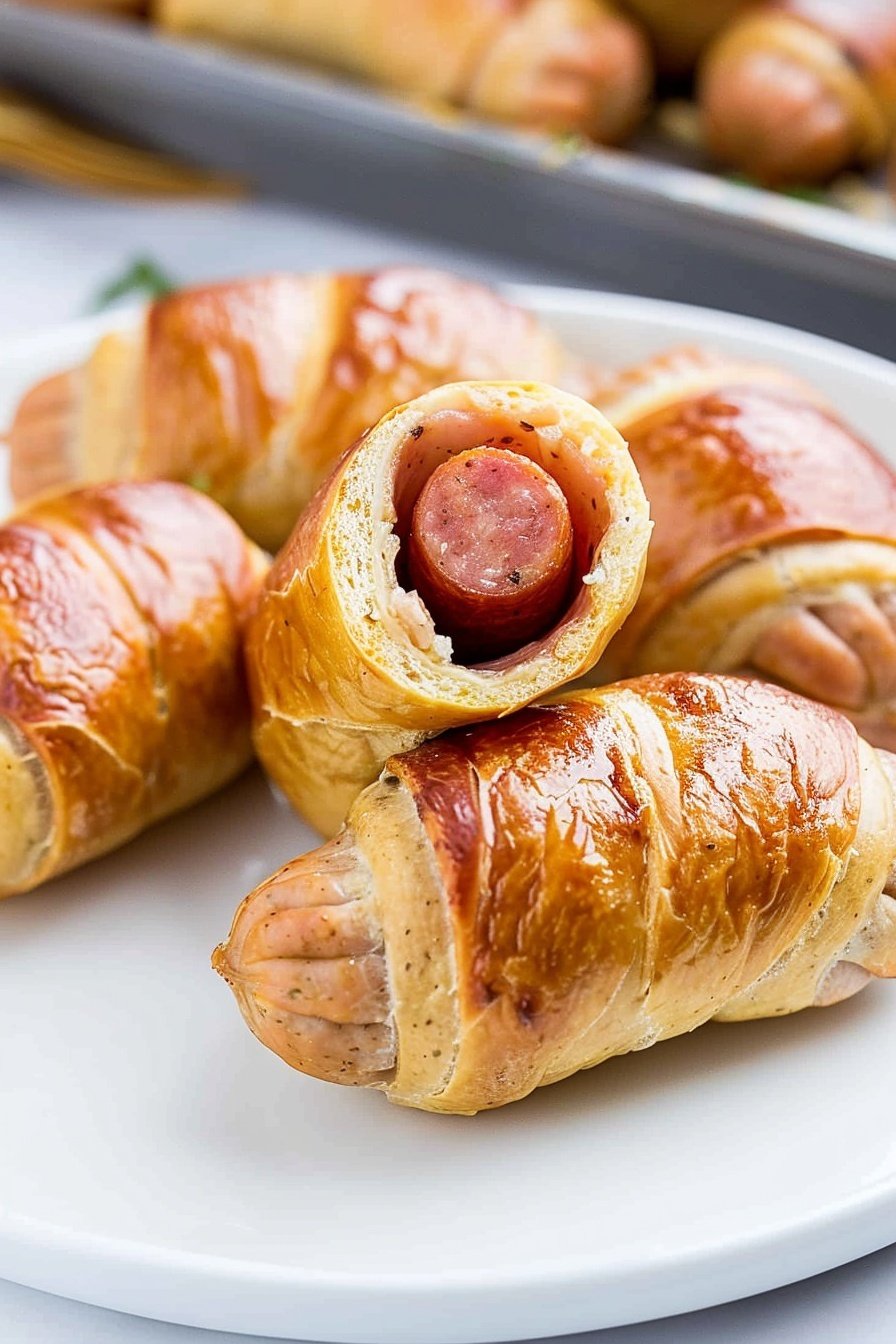 Sausage Swaddles: Savory spirals of bliss.