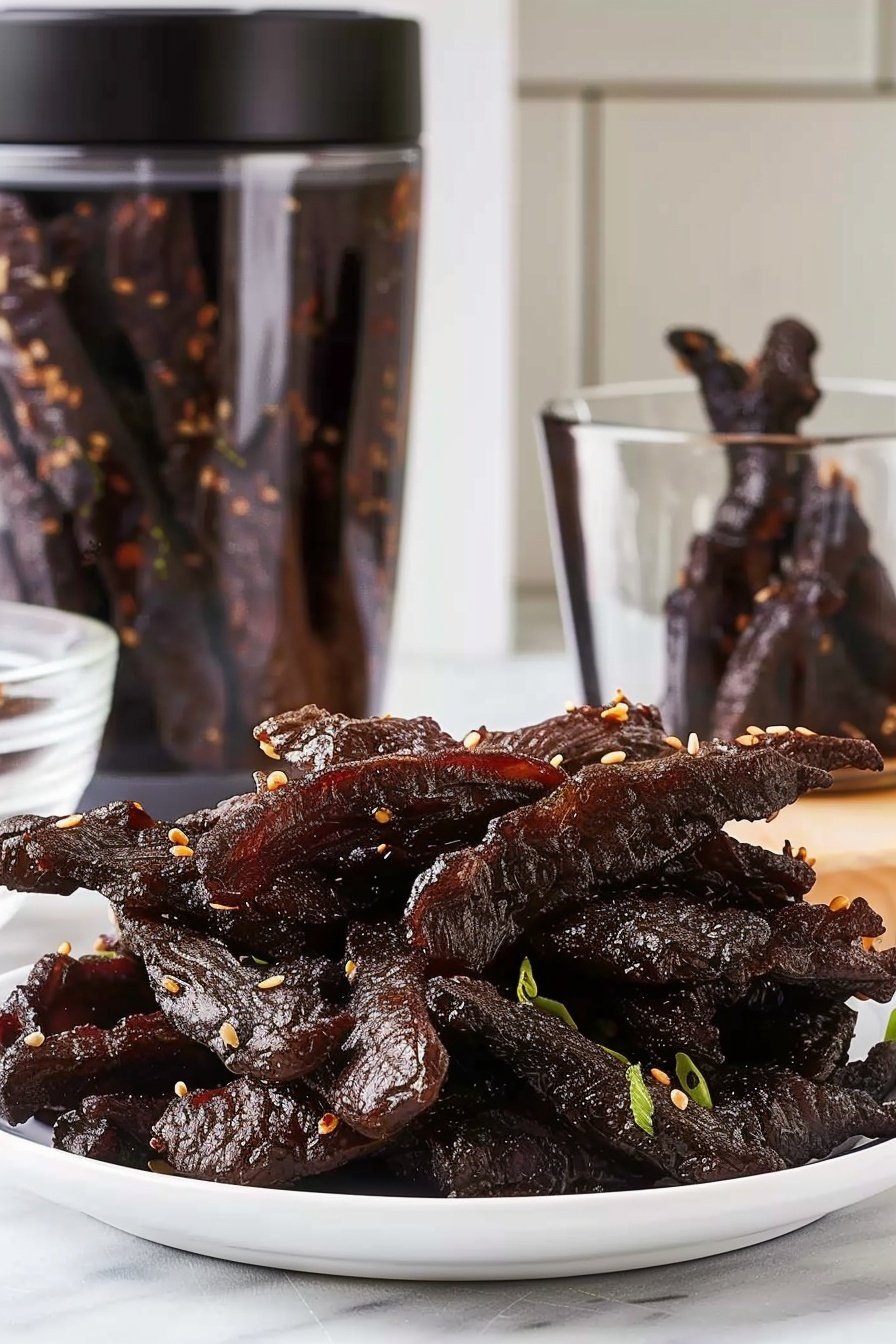 Quick Teriyaki Beef Strips: Savory-sweet glazed perfection.