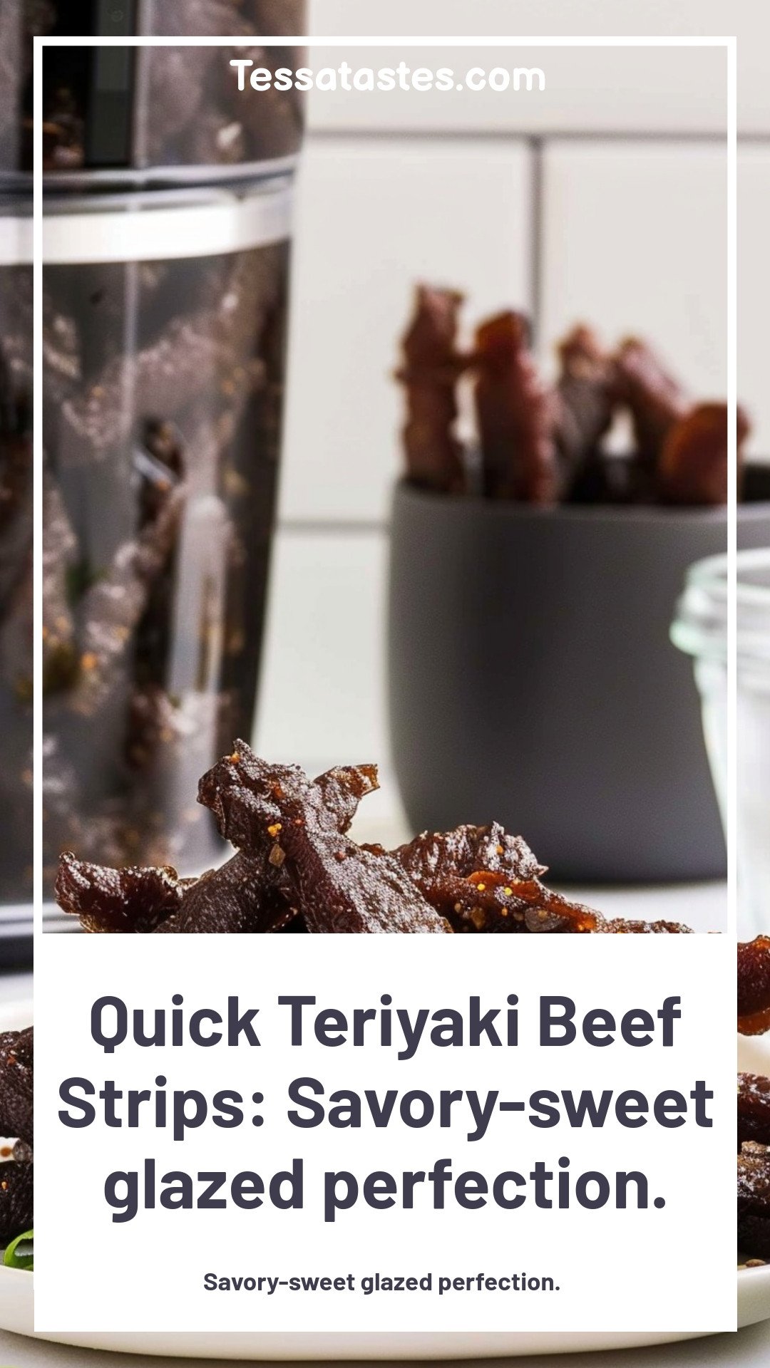 Quick Teriyaki Beef Strips: Savory-sweet glazed perfection.