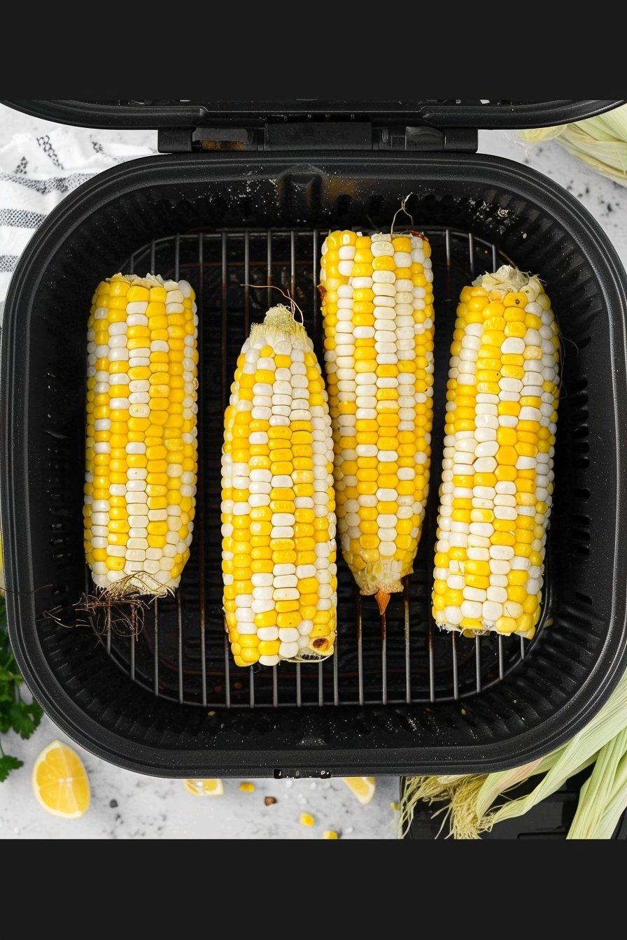 Air Fried Corn Cob: Smoky Sweet Kernels