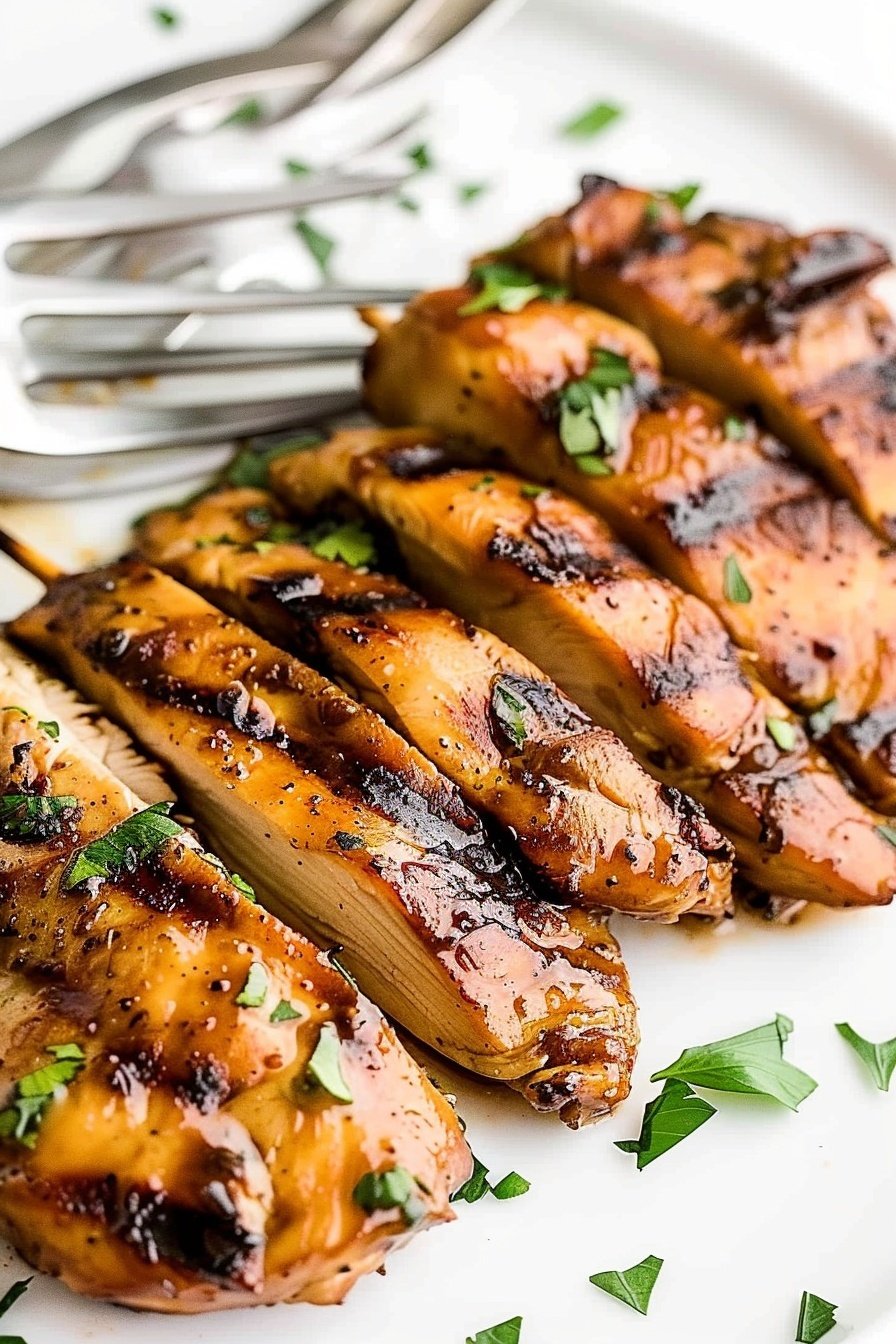 Beer Soaked Chicken Skewers: Succulent, hop-infused perfection.