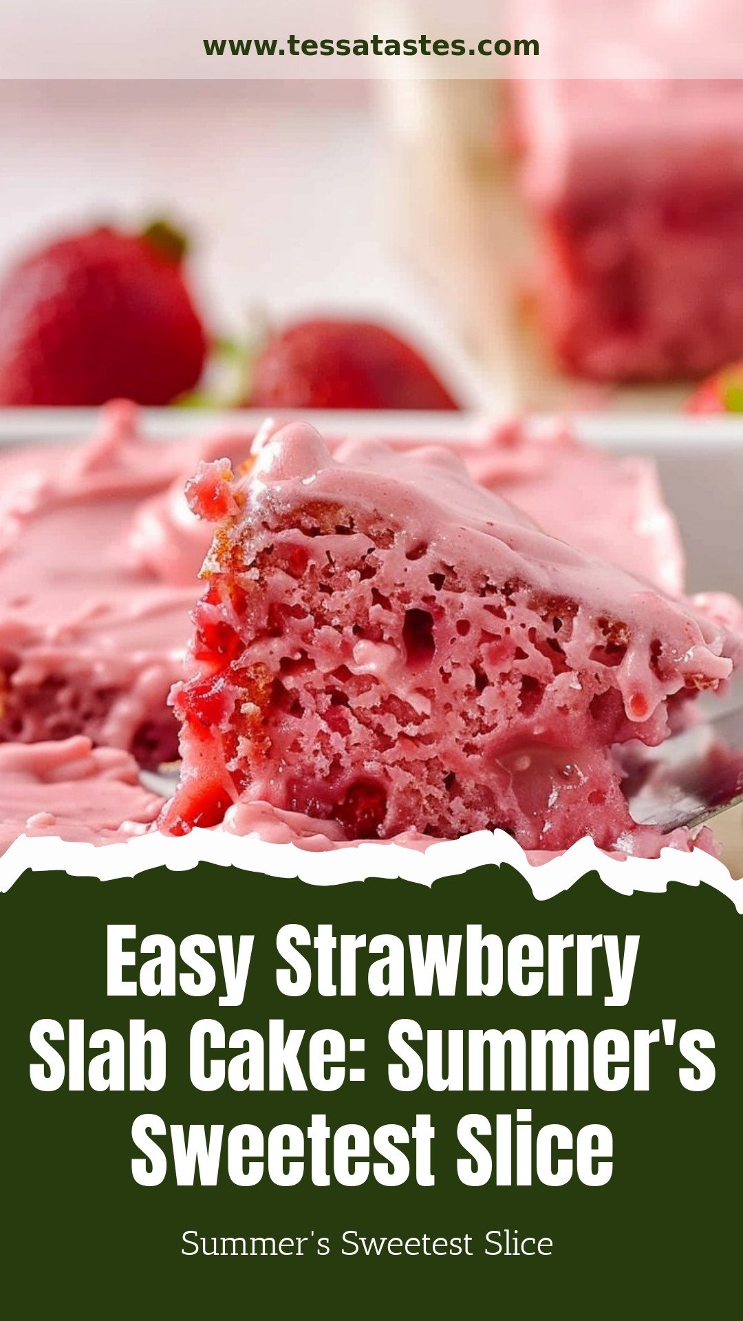 Easy Strawberry Slab Cake: Summer's Sweetest Slice