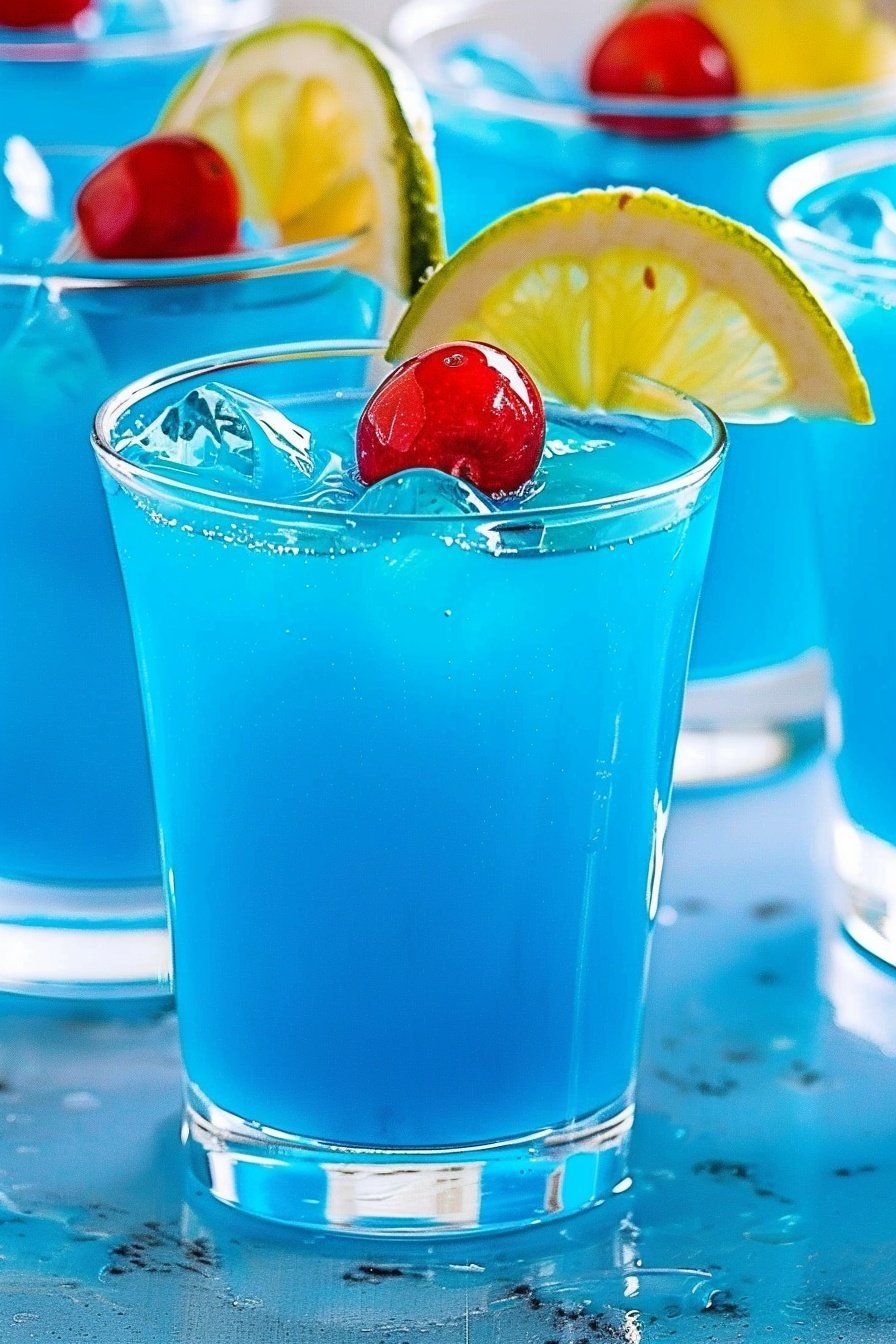 Tropical Blue Bliss: Sun-kissed coconut paradise.