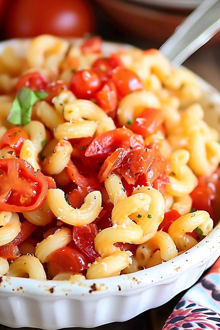 Summer Tomato Macaroni: Sun-ripened tangy perfection.