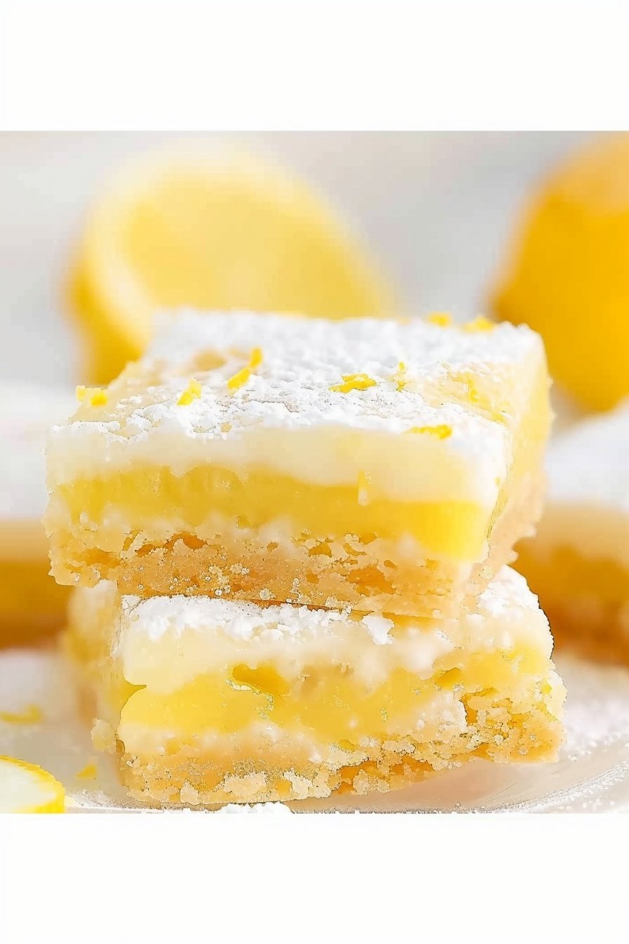 Zesty Citrus Dessert Squares: Sunshine in every bite.
