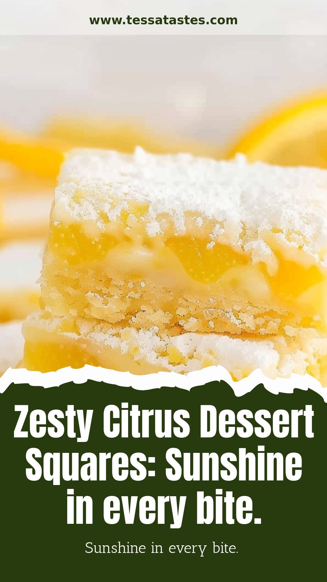 Zesty Citrus Dessert Squares: Sunshine in every bite.