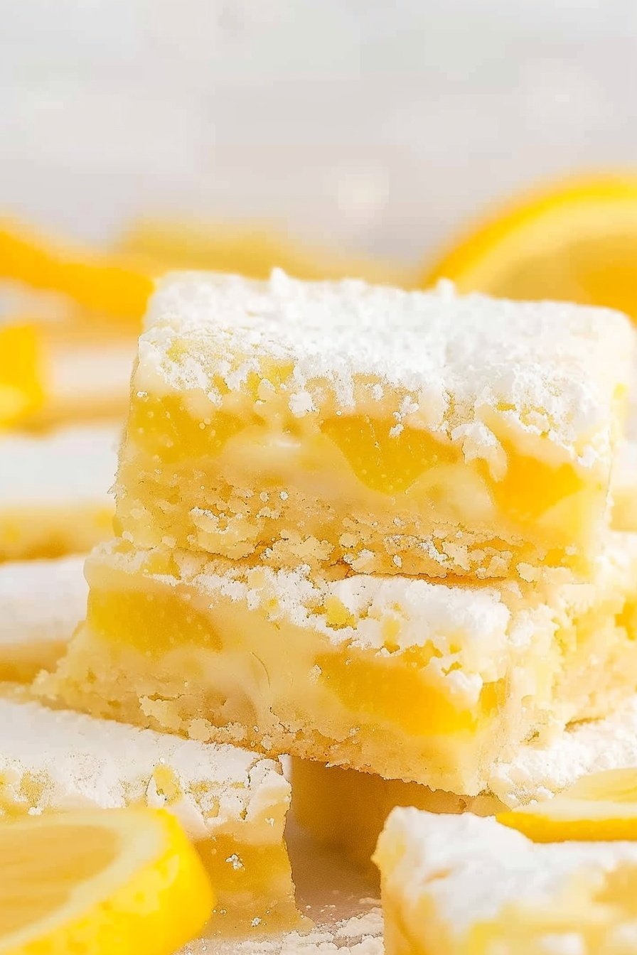 Zesty Citrus Dessert Squares: Sunshine in every bite.