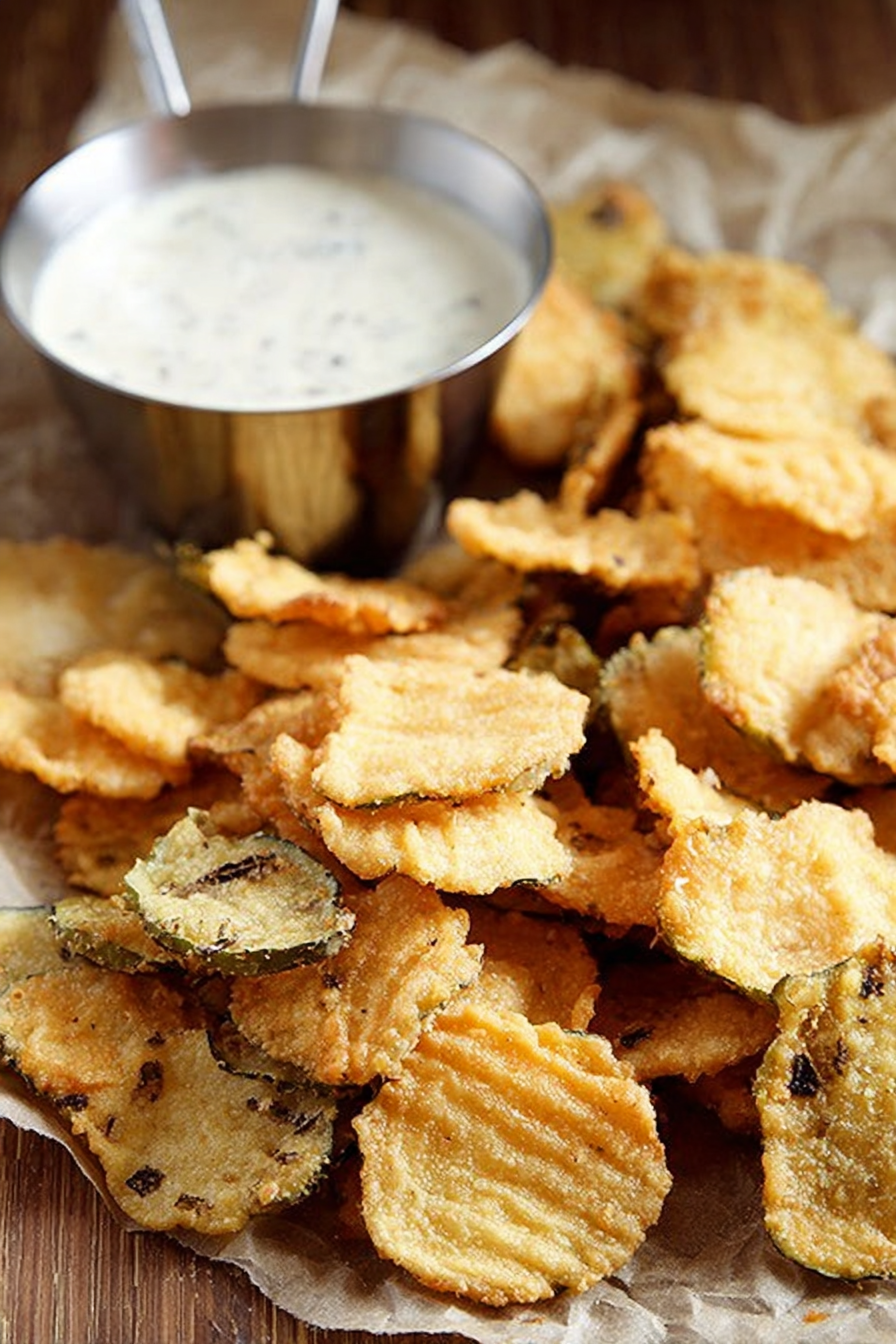 Golden Pickle Crisps