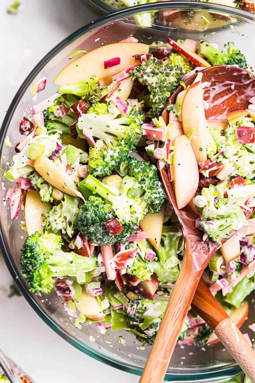 Crunchy Apple Broccoli Slaw: Sweet, crisp, and satisfying.