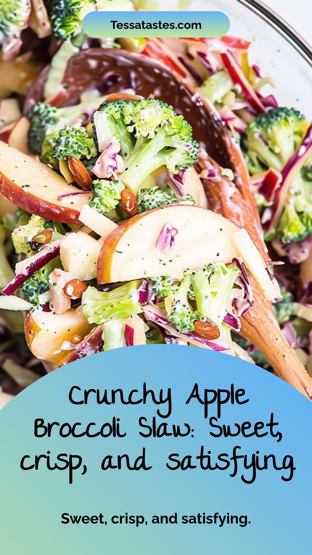 Crunchy Apple Broccoli Slaw: Sweet, crisp, and satisfying.