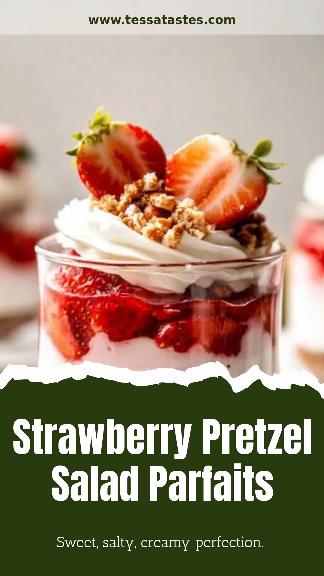 Strawberry Pretzel Salad Parfaits
