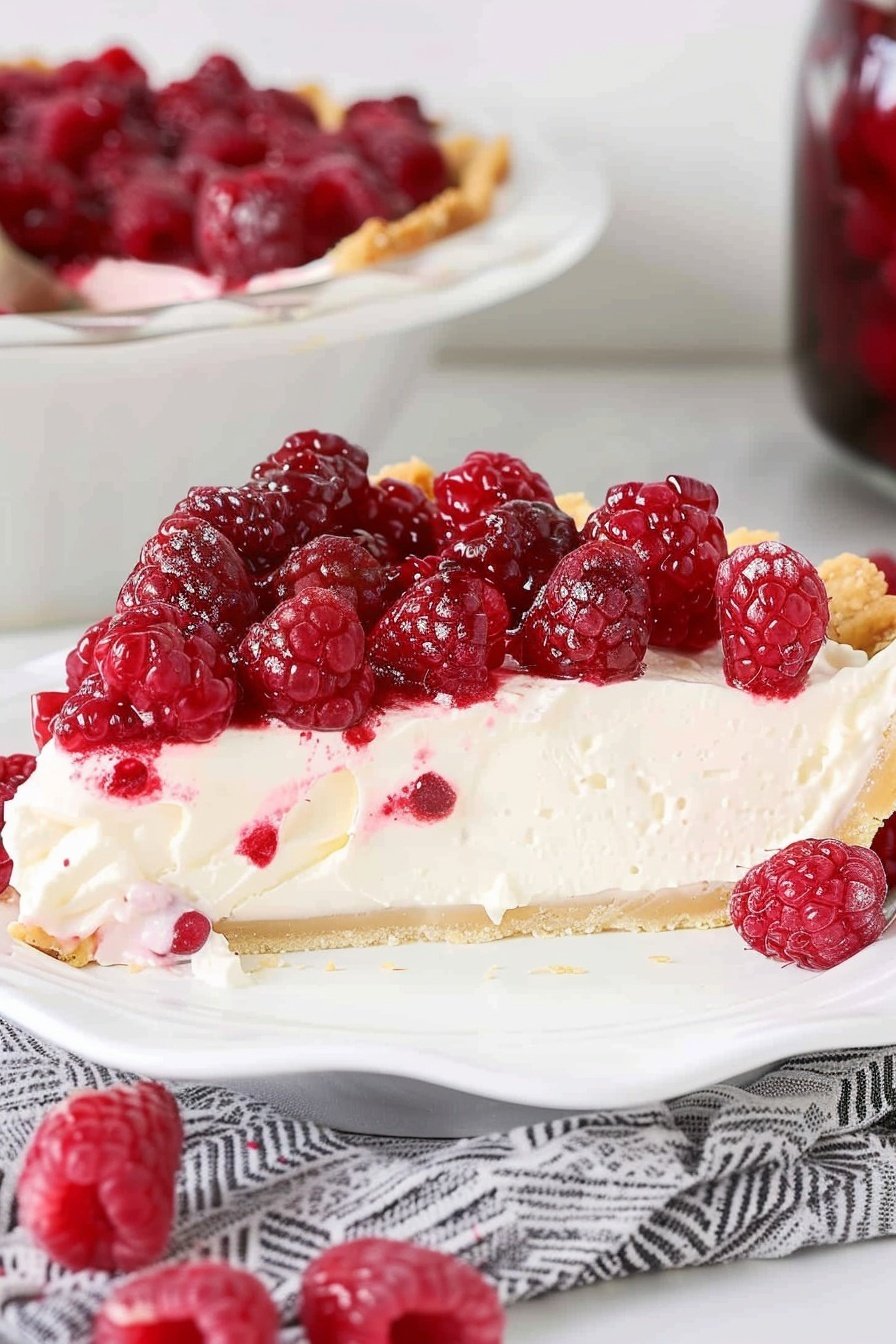Creamy Raspberry Pie: Tart, Sweet, Creamy Bliss