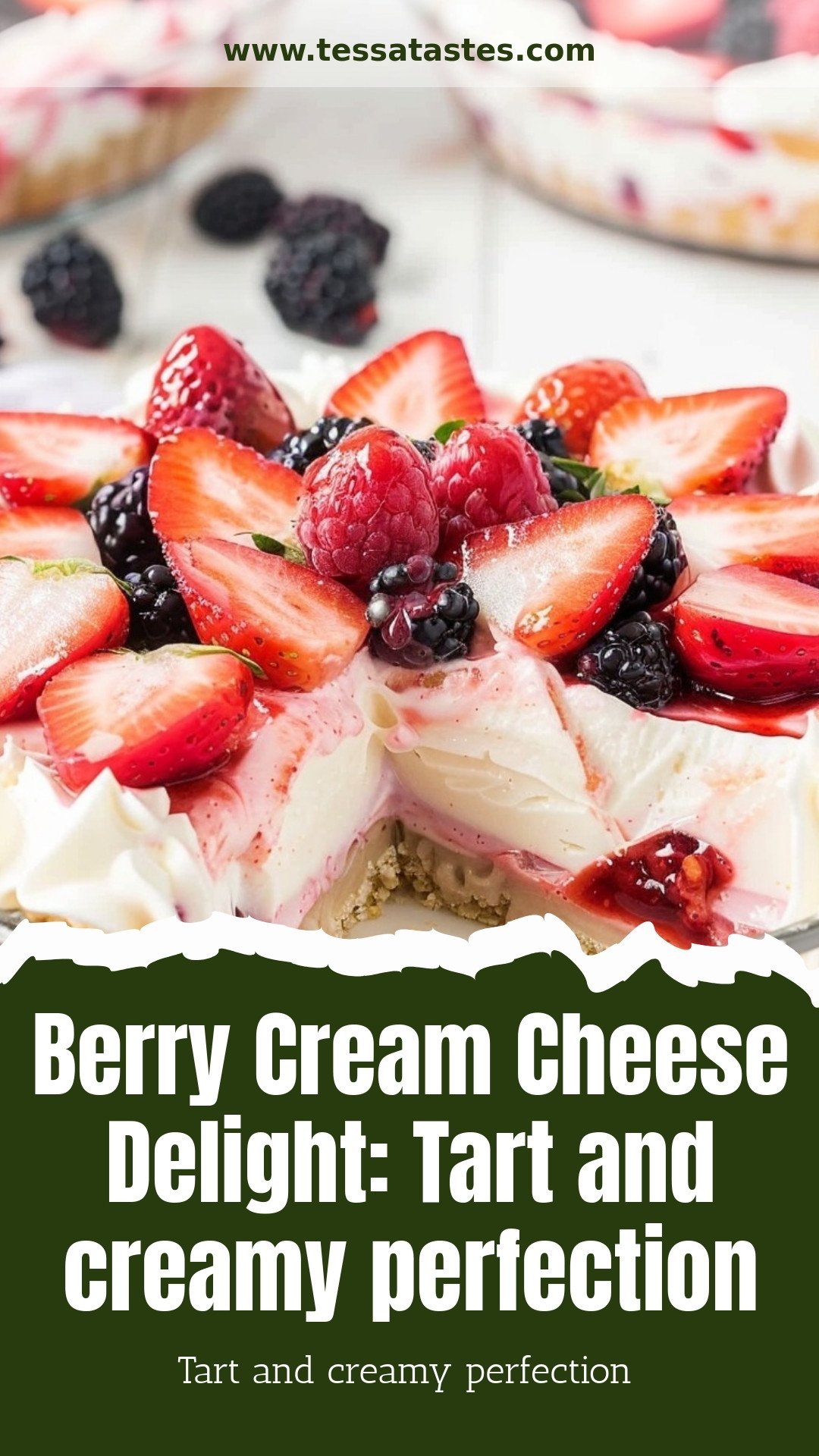 Berry Cream Cheese Delight: Tart and creamy perfection
