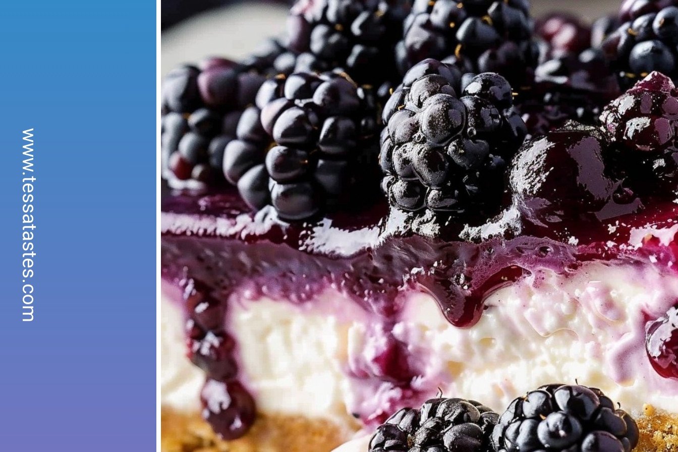 Blackberry Dream Cheesecake: Tart, creamy, irresistible perfection.: Tart, creamy, irresistible perfection.
