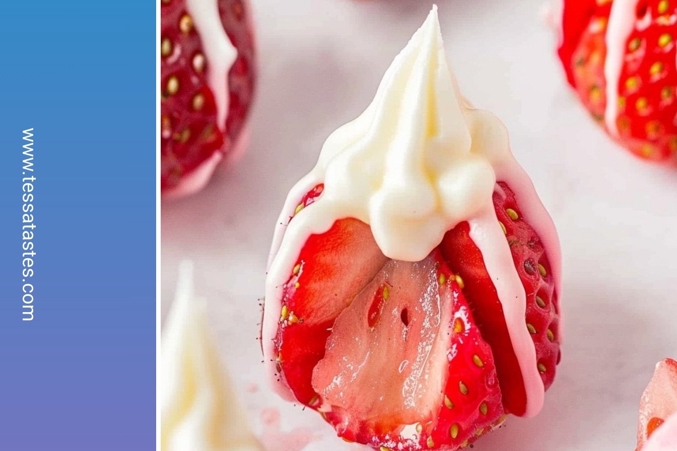 Creamy Strawberry Bites: Tiny bursts of bliss.: Tiny bursts of bliss.