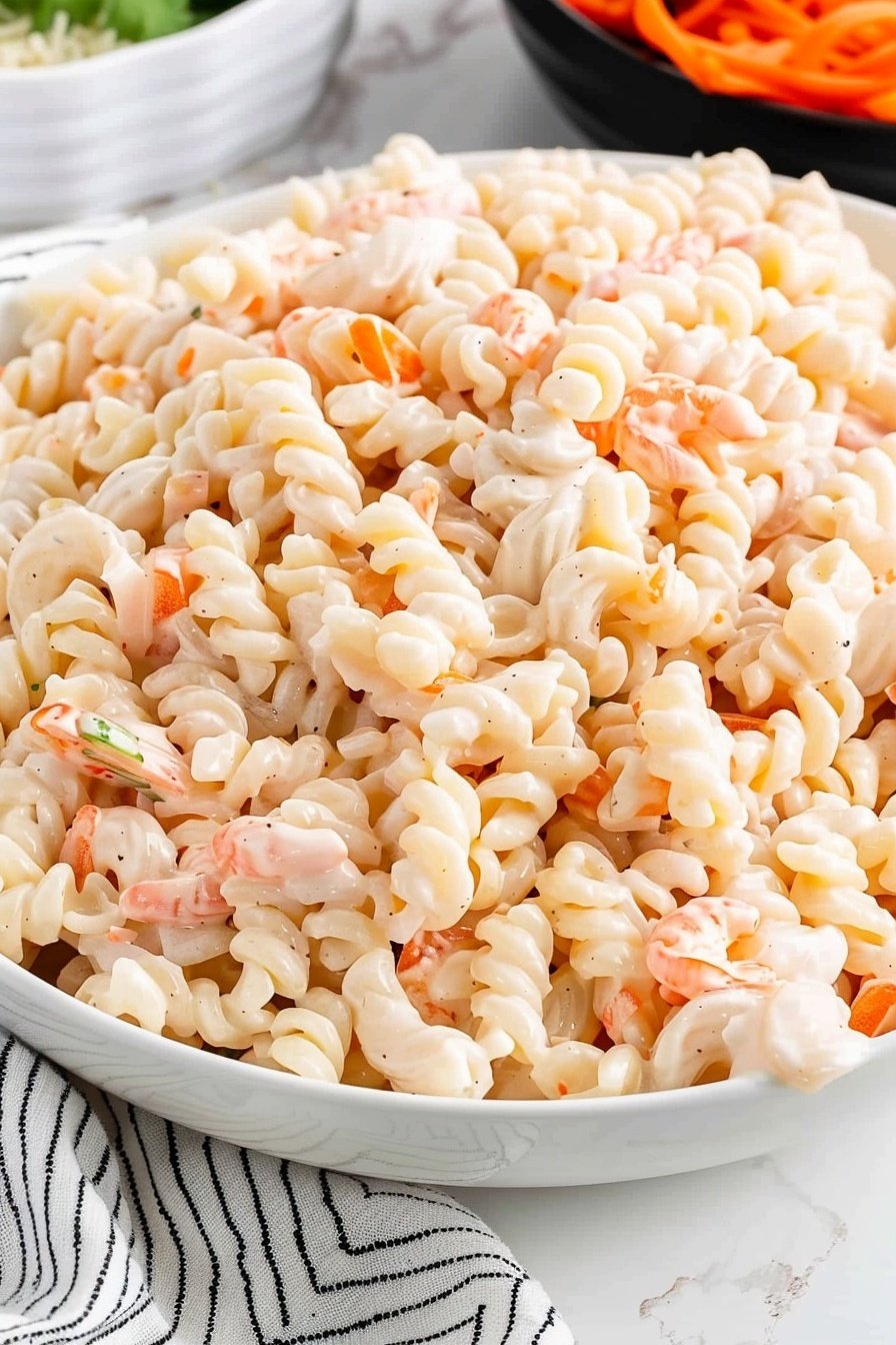 Island Style Pasta Salad: Tropical flavors dance delightfully.