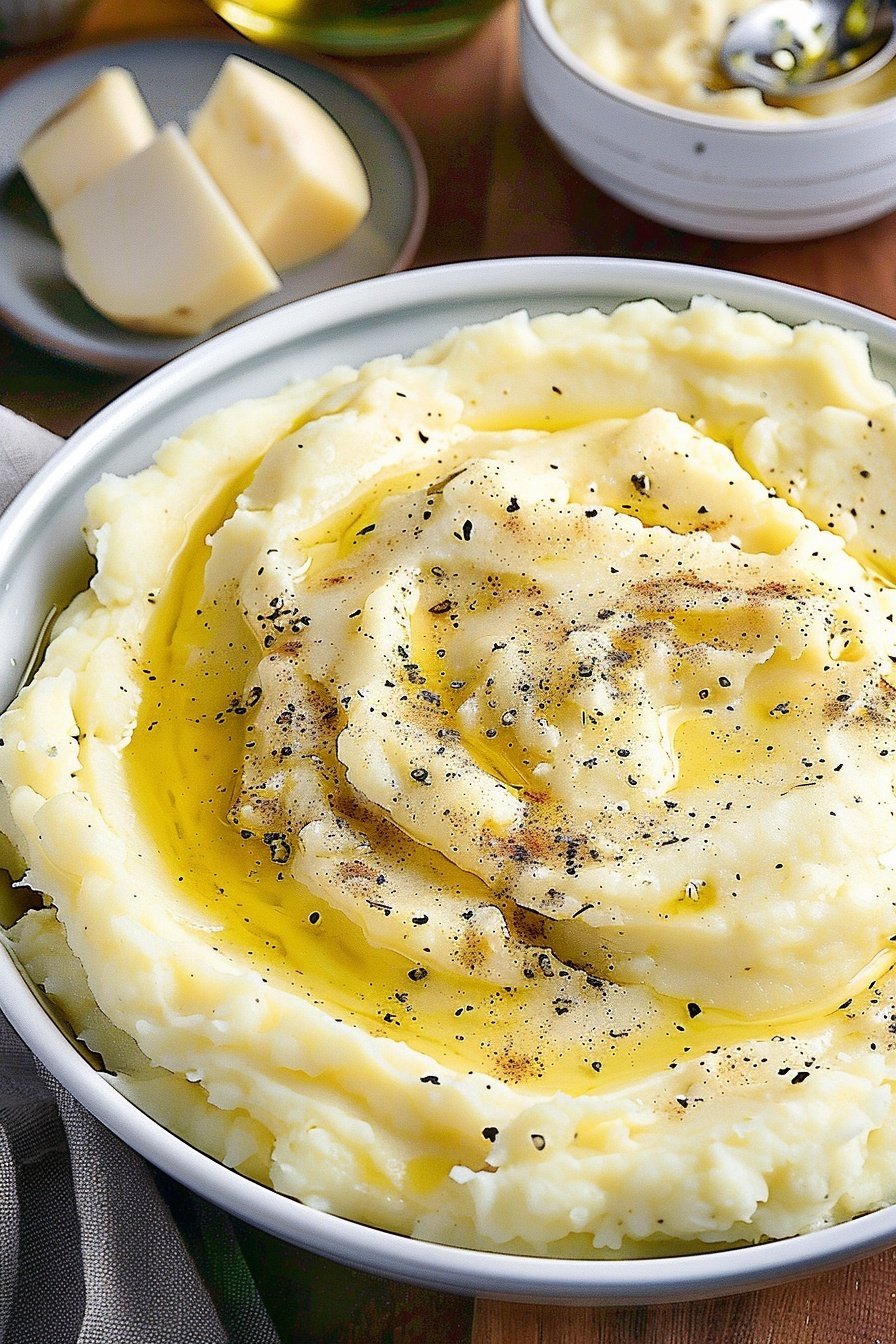 Creamy Cheese Potato Mash: Ultimate comfort food bliss.