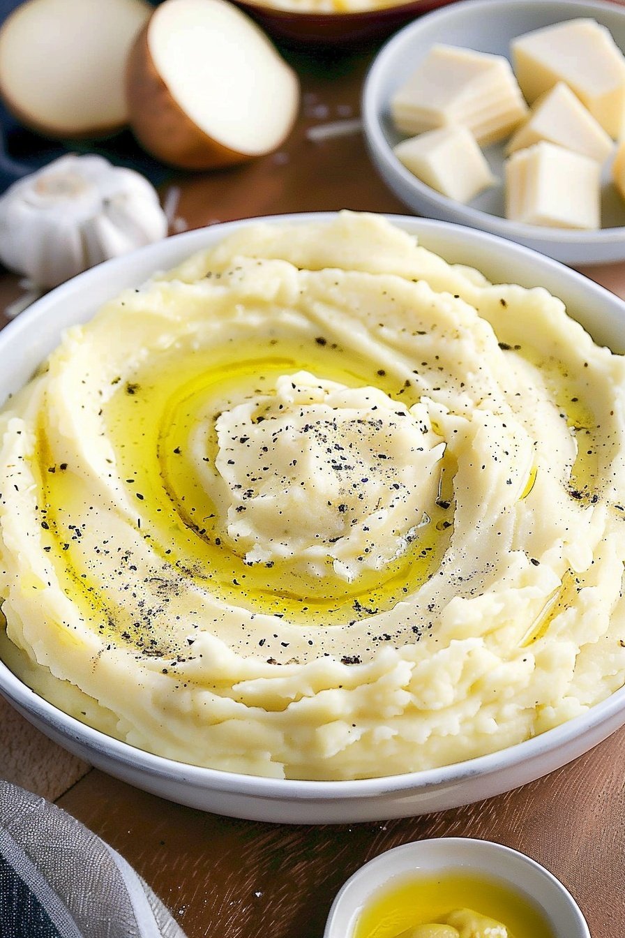 Creamy Cheese Potato Mash: Ultimate comfort food bliss.