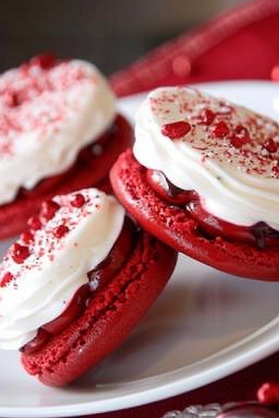 Crimson Cream Delights: Velvety berry bliss.