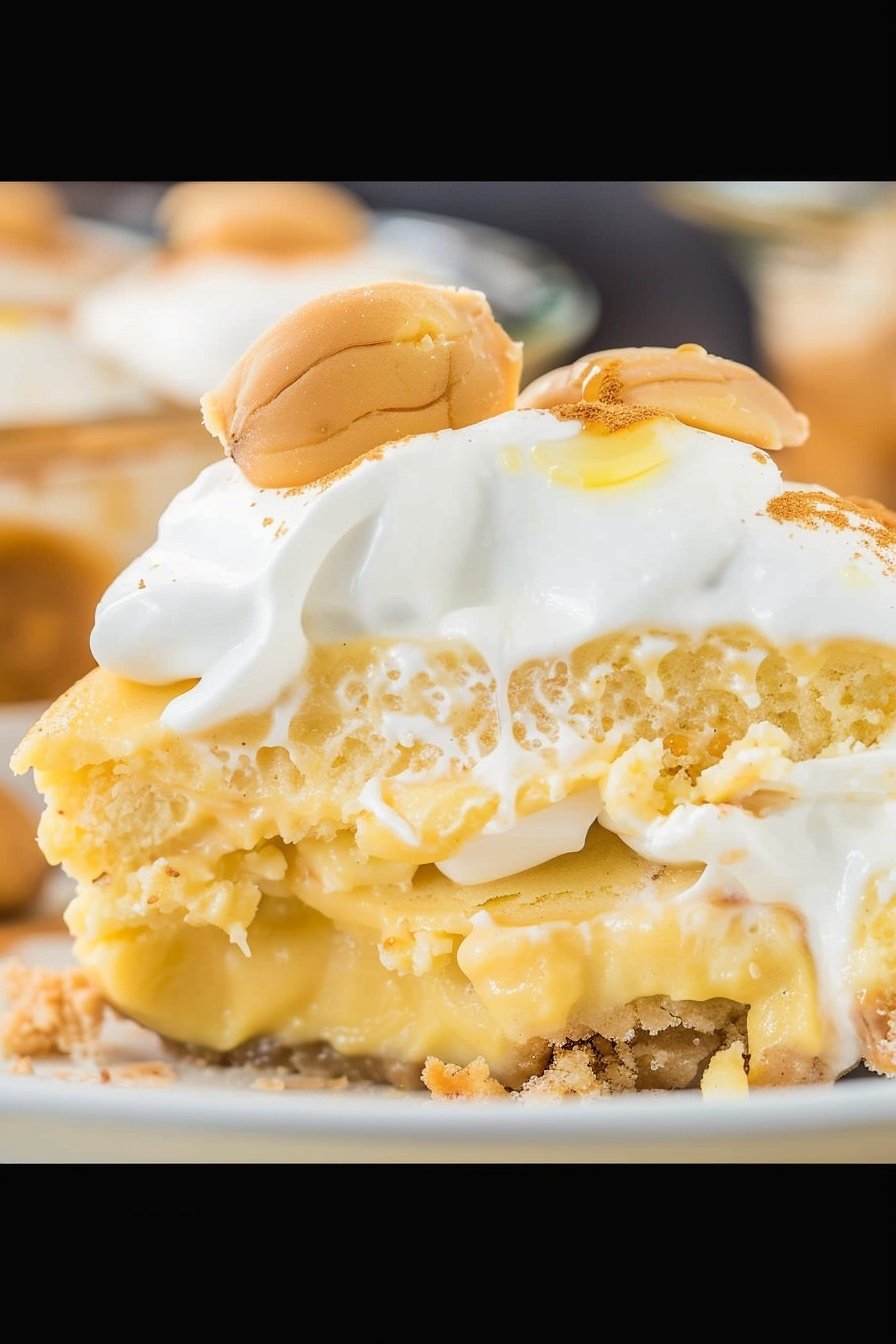 Creamy Southern Dessert: Velvety peach cobbler dream.