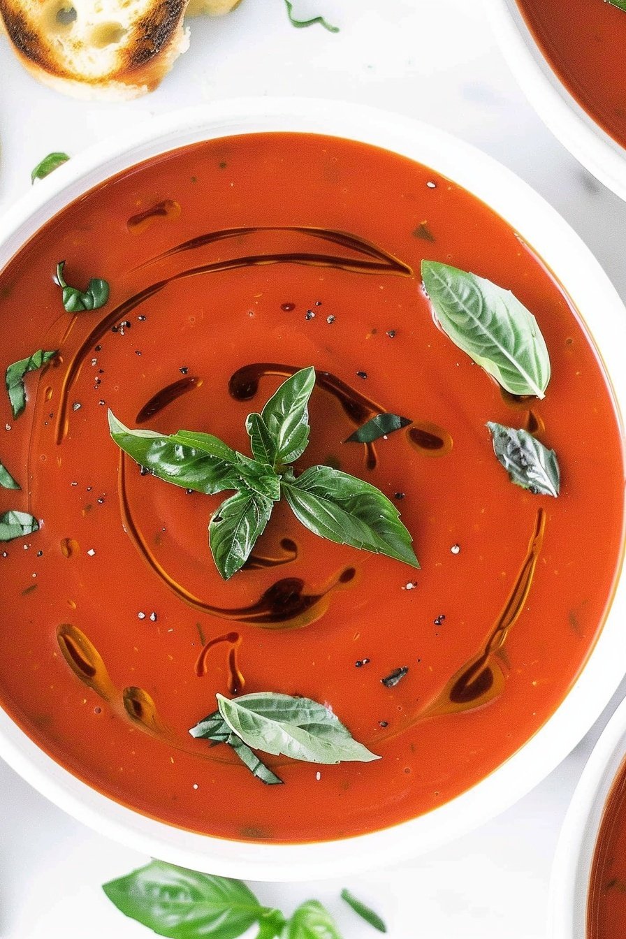 Creamy Tomato Delight: Velvety tomato dream.