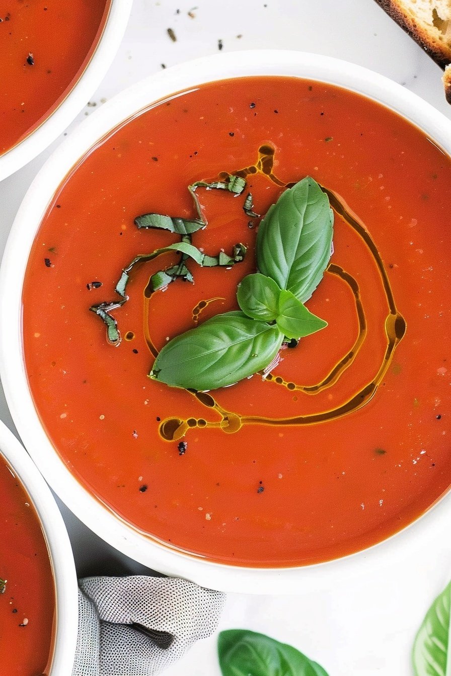 Creamy Tomato Delight: Velvety tomato dream.